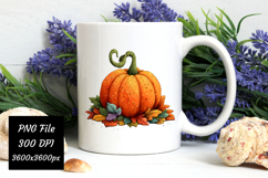 Pumpkin Fall Leaves Png | Fall Png Product Image 3