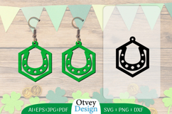St Patrick&#039;s Day Earrings LaserCut File Product Image 1