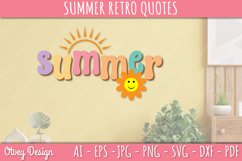 Summer Retro Quotes SVG| Retro Summer SVG Product Image 3