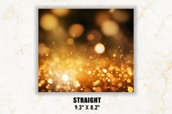 Golden Bokeh Tumbler Wrap | Bokeh Tumbler | Tumbler Wrap Product Image 3