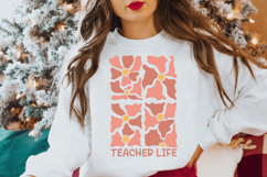 Teacher Life SVG | Boho Floral Teacher SVG Cutfiles Product Image 3