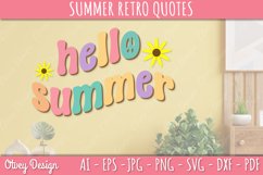 Summer Retro Quotes SVG| Retro Summer SVG Product Image 3