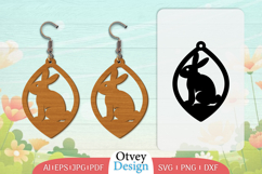 Earring Rabbit Lasercut | Happy Easter Lasercut BUNDLES 12 Product Image 4