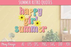 Summer Retro Quotes SVG| Retro Summer SVG Product Image 3