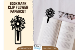 Clip Bookmark Flower Papercut BUNDLES Product Image 4