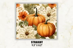 Fall Tumbler Wrap | Autumn Tumbler Wrap | Pumpkins Tumbler Product Image 3