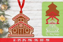 Gingerbread House Papercut SVG BUNDLE 12 Design Product Image 4