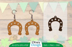 St Patrick&#039;s Day Earrings LaserCut File Product Image 1