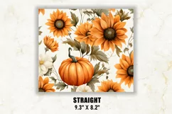 Fall Tumbler Wrap | Autumn Tumbler Wrap | Pumpkin Tumbler Product Image 3