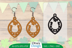 St Patrick&#039;s Day Earrings LaserCut File BUNDLE Product Image 4