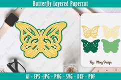 Butterfly Layered Papercut SVG Product Image 1