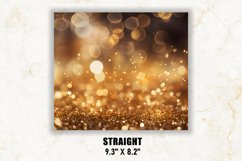 Golden Bokeh Tumbler Wrap | Bokeh Tumbler | Tumbler Wrap Product Image 3