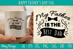 Happy Father's Day SVG | Happy Father's Day Cricut File Product Image 1
