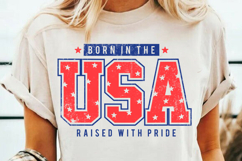 Born In The USA SVG Cutfile | Patriotic SVG Design Clipart Product Image 3