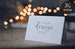 Blank card mockup. Greeting card, Wedding invitation mockup Product Image 1