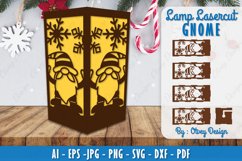 Christmas Gnome Lamp Lasercut Product Image 1