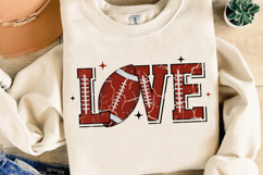 Football Love Sublimation PNG | Sublimation T Shirt Design Product Image 1
