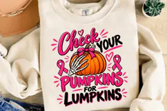 Breast Cancer Pumpkin PNG, Breast Cancer Skeleton PNG Product Image 3