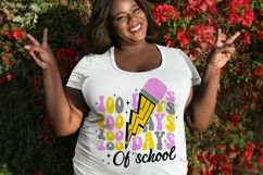 100 days of school SVG, 100 days school PNG, 100 days shirt Product Image 4