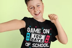 Game on 100 days of school SVG, 100 days boys SVG, 100 Days Product Image 3