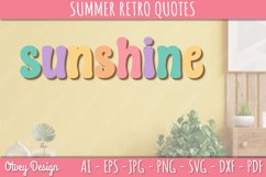 Summer Retro Quotes SVG| Retro Summer SVG Product Image 3