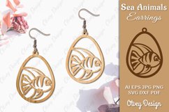 Keychain Sea Animals Lasercut SVG Product Image 1