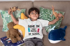 Game on 100 days of school SVG, 100 days boys SVG, 100 Days Product Image 8