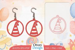 Earrings Valentine Lasercut, Earring Birthday Lasercut Product Image 4