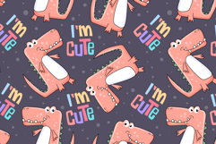 Cute Dinosaurs Childish Seamless Pattern Product Image 3