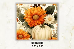 Fall Tumbler Wrap | Autumn Tumbler Wrap | Pumpkin Tumbler Product Image 3
