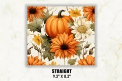Fall Tumbler Wrap | Autumn Tumbler Wrap | Pumpkin Tumbler Product Image 3