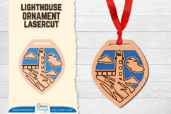 Lighthouse Ornament Lasercut Product Image 1