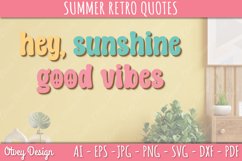 Summer Retro Quotes SVG| Retro Summer SVG Product Image 3