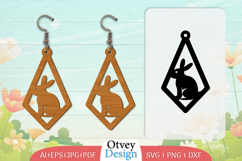 Earring Rabbit Lasercut | Happy Easter Lasercut BUNDLES 12 Product Image 9
