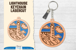 Lighthouse Keychain Lasercut | Ornament Lasercut Product Image 1