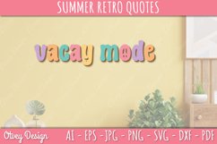 Summer Retro Quotes SVG| Retro Summer SVG Product Image 3