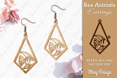 Keychain Sea Animals Lasercut SVG Product Image 1
