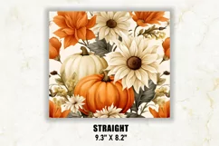Fall Tumbler Wrap | Autumn Tumbler Wrap | Pumpkin Tumbler Product Image 3