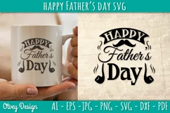 Happy Father's Day SVG | Happy Father's Day Cricut File Product Image 1