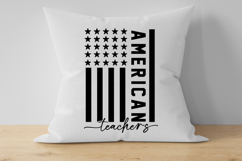 American Teacher SVG, American Flag SVG, Back To School SVG Product Image 3