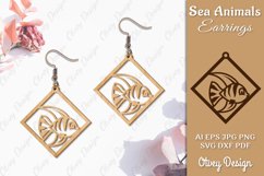 Keychain Sea Animals Lasercut SVG Product Image 1