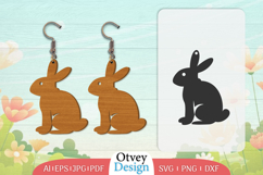 Earring Rabbit Lasercut | Happy Easter Lasercut Product Image 1