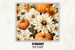 Fall Tumbler Wrap | Autumn Tumbler Wrap | Pumpkin Tumbler Product Image 3