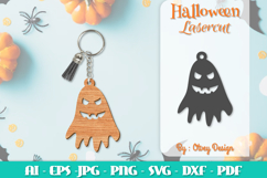 Halloween Keychain Lasercut | Halloween Jewelry Template Product Image 9