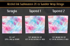Alcohol Ink Tumbler Sublimation, Skinny Tumbler Wrap Design Product Image 2