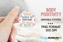 Mental Health Stickers, Body Positivity Quote, Stickers Product Image 1