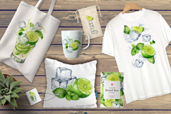 Mojito. Hand drawn watercolor set Product Image 11