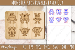 Monster Kids Puzzles Lasercut | Educational Puzzles Product Image 2