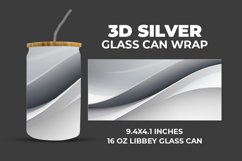 3D Silver Glass Can Wrap Product Image 1