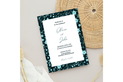 Disty Floral Wedding Invitation | Wedding Invitation Product Image 4